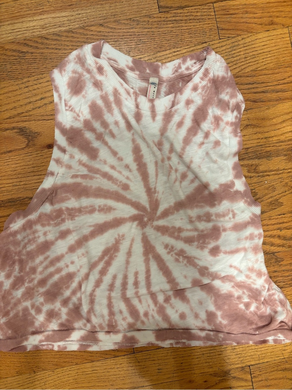 Free people Pink Tie-Dye Sleeveless Crop Tank Top